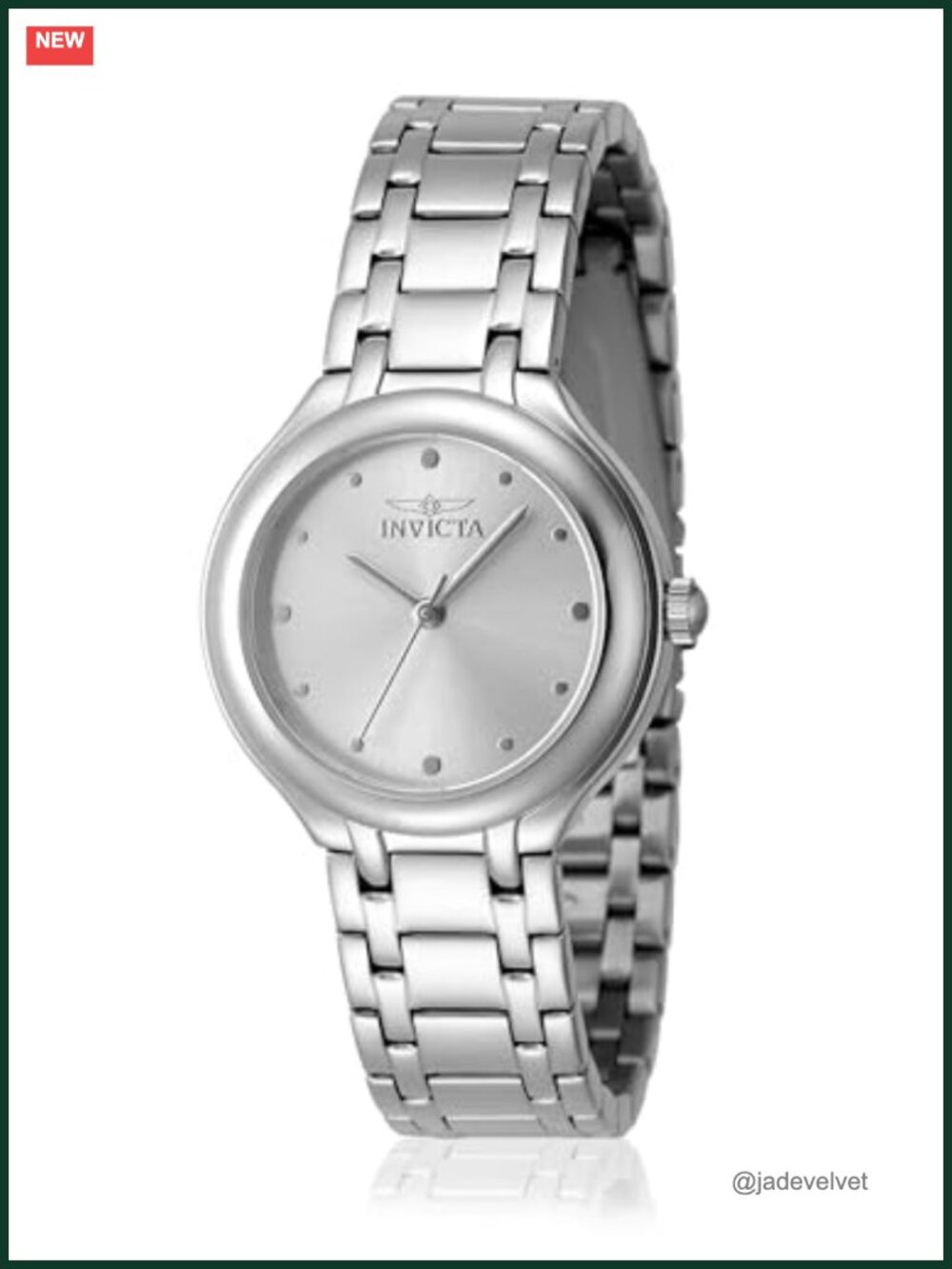 Invicta Wildflower Lady 32mm Stainless Steel Silver Dial PC21J Quartz Watch